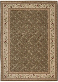 Area Rug 5x7 Rectangle European Olive Color - Nourison Ashton House Collection Area Rug 5x7 Rectangle European Olive Color - Nourison Ashton House Collection