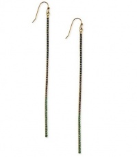 RACHEL Rachel Roy Earrings, Gold-Tone Multicolor Glass Bar Linear Earrings RACHEL Rachel Roy Earrings, Gold-Tone Multicolor Glass Bar Linear Earrings