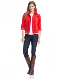 Jones New York Women's Long Sleeve Button Front Jean Jacket Jones New York Women's Long Sleeve Button Front Jean Jacket