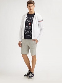 A cotton-knit basic guaranteed to provide maximum comfort season after season.Zip frontAttached drawstring hoodSide kangaroo pocketsBanded cuffs and hemCottonMachine washImported A cotton-knit basic guaranteed to provide maximum comfort season after season.Zip frontAttached drawstring hoodSide kangaroo pocketsBanded cuffs and hemCottonMachine washImported
