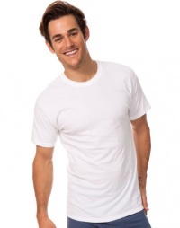 Classic Tall Men's White Crew Neck T-Shirt 2-Pack