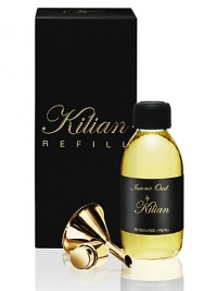 From the Arabian Nights Collection, Oud is an extremely rare and precious oil found in Agarwood, the resinous heartwood of the Aquilaria tree from southeast Asia. The oil itself is dark in coloration and has a complex scent, being warm and woody, yet strongly animalistic at the same time. Incense, mystic perfume whose smoke was said to be one of the links between mortals and Gods, is combined with oud, giving birth to a fragrance that is mysterious and warm, yet stunningly modern. From the Arabian Nights Collection, Oud is an extremely rare and precious oil found in Agarwood, the resinous heartwood of the Aquilaria tree from southeast Asia. The oil itself is dark in coloration and has a complex scent, being warm and woody, yet strongly animalistic at the same time. Incense, mystic perfume whose smoke was said to be one of the links between mortals and Gods, is combined with oud, giving birth to a fragrance that is mysterious and warm, yet stunningly modern.