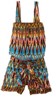 Paperdoll Girls 7-16 Printed Sleeveless Romper Paperdoll Girls 7-16 Printed Sleeveless Romper