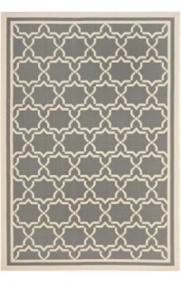 Safavieh CY6916-246 Courtyard Collection Indoor/Outdoor Area Rug, 2-Feet by 3-Feet 7-Inch, Anthracite and Beige Safavieh CY6916-246 Courtyard Collection Indoor/Outdoor Area Rug, 2-Feet by 3-Feet 7-Inch, Anthracite and Beige