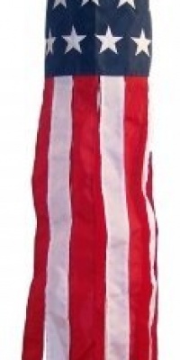 In the Breeze 40 Embroidered Star U.S. Flag Windsock