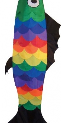 In the Breeze 60 Rainbow Scales Fish Windsock In the Breeze 60 Rainbow Scales Fish Windsock