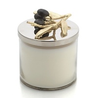 A nature-inspired design and subtle yet complex fragrance combine in this soy wax candle from Michael Aram. A nature-inspired design and subtle yet complex fragrance combine in this soy wax candle from Michael Aram.