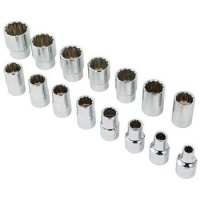 Stanley 94-547 15-Piece 1/2-Inch Drive Standard Socket Set, SAE Stanley 94-547 15-Piece 1/2-Inch Drive Standard Socket Set, SAE