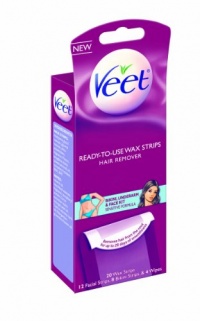 Veet Wax Kit, Body, Bikini and Face, 20 Count (Pack of 2)