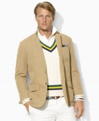 The classic Langley sport coat is smartly tailored for a handsome silhouette in luxurious organic chino for a casually elegant appeal. The classic Langley sport coat is smartly tailored for a handsome silhouette in luxurious organic chino for a casually elegant appeal.