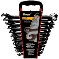 Wilmar Performance Tool W1090 22-Piece Black Nickel Wrench Set