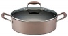 Anolon Advanced Bronze Hard Anodized Nonstick 5-1/4-Quart Covered Sauteuse Pan