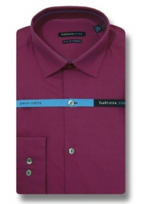 Van Heusen Men's Long Sleeve Slim Fit Stretch Dress Shirt, Mulberry Van Heusen Men's Long Sleeve Slim Fit Stretch Dress Shirt, Mulberry