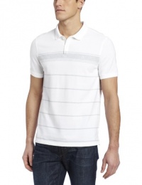 Calvin Klein Sportswear Men's Short Sleeve Wide Variagated Stripe Polo