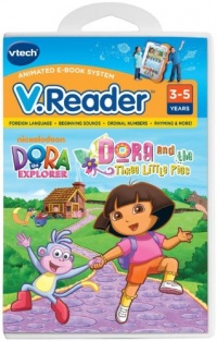V.Reader Animated E-Book Cartridge - Dora and the Three Little Pigs V.Reader Animated E-Book Cartridge - Dora and the Three Little Pigs
