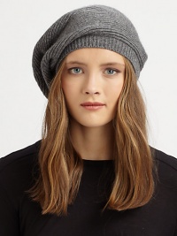 A solid wool-blend hat in a slouchy silhouette.4 X 9Wool/Polyester/Nylon/Angora/CashmereDry cleanImported A solid wool-blend hat in a slouchy silhouette.4 X 9Wool/Polyester/Nylon/Angora/CashmereDry cleanImported