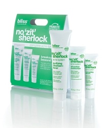 Breakouts, beware! This fast-acting daily regimen for pimple-prone skin helps treat and repair acne blemishes. And, when used regularly (even after spots have been squashed), it can help foil future flare-ups. Formulated with 2% salicylic acid to break up dead cells and oil plus probiotics like yogurt and meadowsweet extract to boost skin's natural defenses against bacteria, it leaves skin soft, fresh and in the clear. Case closed! 2 oz cleanser + toner, 0.5 oz serum, 1 oz moisturizer. Breakouts, beware! This fast-acting daily regimen for pimple-prone skin helps treat and repair acne blemishes. And, when used regularly (even after spots have been squashed), it can help foil future flare-ups. Formulated with 2% salicylic acid to break up dead cells and oil plus probiotics like yogurt and meadowsweet extract to boost skin's natural defenses against bacteria, it leaves skin soft, fresh and in the clear. Case closed! 2 oz cleanser + toner, 0.5 oz serum, 1 oz moisturizer.