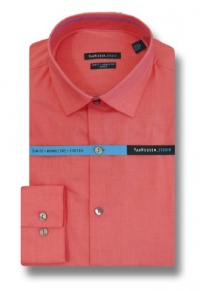 Van Heusen Men's Long Sleeve Slim Fit Stretch Dress Shirt, Guava Van Heusen Men's Long Sleeve Slim Fit Stretch Dress Shirt, Guava