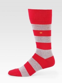 Excite your dress wardrobe with bold, brightly colored stripes.Mid-calf height73% cotton/25% polyamide/2% elastaneMachine washImported Excite your dress wardrobe with bold, brightly colored stripes.Mid-calf height73% cotton/25% polyamide/2% elastaneMachine washImported
