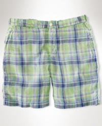 A classic warm-weather staple, the Bradbury short is crafted from rugged cotton madras for a timeless, preppy look. A classic warm-weather staple, the Bradbury short is crafted from rugged cotton madras for a timeless, preppy look.