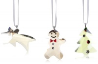 Swarovski Ornament Set of 3 (Sparkling Comet, Festive Christmas Tree, Gingerbread Man) Swarovski Ornament Set of 3 (Sparkling Comet, Festive Christmas Tree, Gingerbread Man)