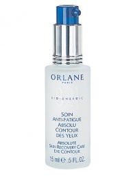 Absolute Skin Recovery Care Eye Contour. Fight fatigue by treating your delicate eye area with this ophthalmologist recommended gel-cream. Eliminates puffiness and dark circles. Ultra-fine texture and white lily extracts decongest and smooth eye area. Hydrates, and tones tissues around the eyes. Can be used on the eyelids as a lid lifter. 0.5 oz pump bottle. 