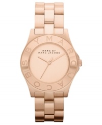 Marc by Marc Jacobs helps you embrace the rose-gold trend with this warm toned watch. Marc by Marc Jacobs helps you embrace the rose-gold trend with this warm toned watch.