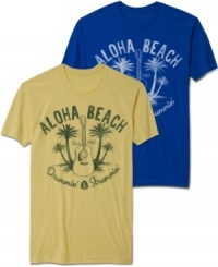 It's the island way. Stay relaxed and ready for fun with this graphic t-shirt from Club Room. It's the island way. Stay relaxed and ready for fun with this graphic t-shirt from Club Room.