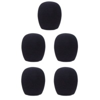 GLS Audio Mic Windscreens - Black Microphone Windscreen - Mike Wind Screen fits all standard size Ball-Type Mics - Black Wind Screens - 5 PACK GLS Audio Mic Windscreens - Black Microphone Windscreen - Mike Wind Screen fits all standard size Ball-Type Mics - Black Wind Screens - 5 PACK
