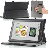 MoKo Slim-Fit Multi-angle Folio Cover Case for Barnes & Noble Nook HD+ 9-inch tablet (Full HD Plus), BLACK (with Smart Cover Auto Wake/Sleep Feature)-Lifetime Warranty MoKo Slim-Fit Multi-angle Folio Cover Case for Barnes & Noble Nook HD+ 9-inch tablet (Full HD Plus), BLACK (with Smart Cover Auto Wake/Sleep Feature)-Lifetime Warranty