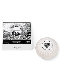 A single soap that leaves your skin nourished and hydrated while releasing a hint of fragrance modeled after Diptyques famous eau de toilette. Philosykos, the unforgettable scent of a fig tree warmed by the mediterranean sun. Includes the fragrant notes of fig leaf, fig wood and white cedar. Vegetable based and enriched with glycerin to retain moisture and almond seed oil for hydration. Wrapped in silk paper, sealed with Diptyque's stamp. 3.5 oz. A single soap that leaves your skin nourished and hydrated while releasing a hint of fragrance modeled after Diptyques famous eau de toilette. Philosykos, the unforgettable scent of a fig tree warmed by the mediterranean sun. Includes the fragrant notes of fig leaf, fig wood and white cedar. Vegetable based and enriched with glycerin to retain moisture and almond seed oil for hydration. Wrapped in silk paper, sealed with Diptyque's stamp. 3.5 oz.