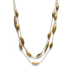 Charter Club Necklace, 18 Gold-Tone Three-Row Necklace Charter Club Necklace, 18 Gold-Tone Three-Row Necklace
