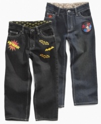 Send your little superhero out in style with these jeans from Clubhouse. Send your little superhero out in style with these jeans from Clubhouse.