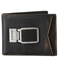 This bifold wallet with money clip from Fossil is a modern upgrade from your old card case. This bifold wallet with money clip from Fossil is a modern upgrade from your old card case.