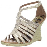 Sam Edelman Women's Annabel Wedge Sandal,Black/White Snake,10 M US Sam Edelman Women's Annabel Wedge Sandal,Black/White Snake,10 M US