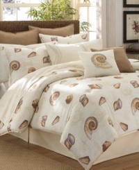 Nautical rope applique lends a laid-back look to this Kemp's Bay decorative pillow from Tommy Bahama. Pair with coordinating comforter sets. Nautical rope applique lends a laid-back look to this Kemp's Bay decorative pillow from Tommy Bahama. Pair with coordinating comforter sets.