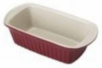 Good Cook 9 Inch Ceramic Loaf Dish, Red Good Cook 9 Inch Ceramic Loaf Dish, Red