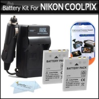 2 Pack Battery And Charger Kit For Nikon P100 P500 P510 P520 Digital Camera Includes 2 Extended (1100 Mah) Replacement Nikon EN-EL5 Batteries + AC/DC Rapid Charger + LCD Screen Protectors + ButterflyPhoto MicroFiber Cleaning Cloth 2 Pack Battery And Charger Kit For Nikon P100 P500 P510 P520 Digital Camera Includes 2 Extended (1100 Mah) Replacement Nikon EN-EL5 Batteries + AC/DC Rapid Charger + LCD Screen Protectors + ButterflyPhoto MicroFiber Cleaning Cloth