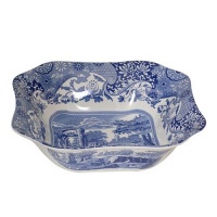 Spode Blue Italian Square Serving Bowl Spode Blue Italian Square Serving Bowl