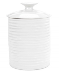 For everyday prep help, a simple canister can't be beat. This lovely and versatile canister from celebrated chef and food writer Sophie Conran is perfect for storing kitchen essentials like grains, flour, spices or even cookies. For everyday prep help, a simple canister can't be beat. This lovely and versatile canister from celebrated chef and food writer Sophie Conran is perfect for storing kitchen essentials like grains, flour, spices or even cookies.