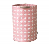 DwellStudio Storage Bin, Dots Petal, Cylinder DwellStudio Storage Bin, Dots Petal, Cylinder