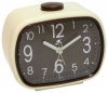 Infinity Instruments 70's Alarm Clock with Glow in the dark hands