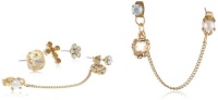 Betsey Johnson Iconic Summer Metallics Cross Stud Earrings 5-Set Betsey Johnson Iconic Summer Metallics Cross Stud Earrings 5-Set