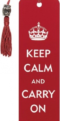 Keep Calm and Carry On Beaded Bookmark Keep Calm and Carry On Beaded Bookmark