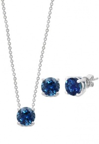 Effy Jewlery S. Silver London Blue Topaz Pendant & Earrings Set Effy Jewlery S. Silver London Blue Topaz Pendant & Earrings Set
