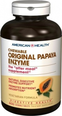American Health Original Papaya Enzyme 600 Tabs American Health Original Papaya Enzyme 600 Tabs