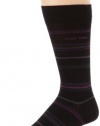 HUGO BOSS Men's Multicolored Stripe Dress Sock