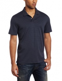 Calvin Klein Sportswear Men's Short Sleeve Two Button Liquid Cotton Stripe Polo