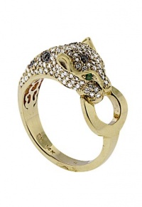 Effy Jewlery Signature Yellow Gold Diamond & Emerald Ring, .68 TCW Ring size 7 Effy Jewlery Signature Yellow Gold Diamond & Emerald Ring, .68 TCW Ring size 7