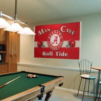 NCAA Alabama Crimson Tide Man Cave Flag with 4 Grommets (3 x 5-Feet) NCAA Alabama Crimson Tide Man Cave Flag with 4 Grommets (3 x 5-Feet)